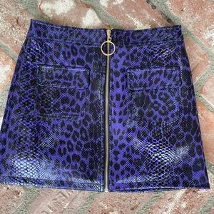 Purple cheetah skirt